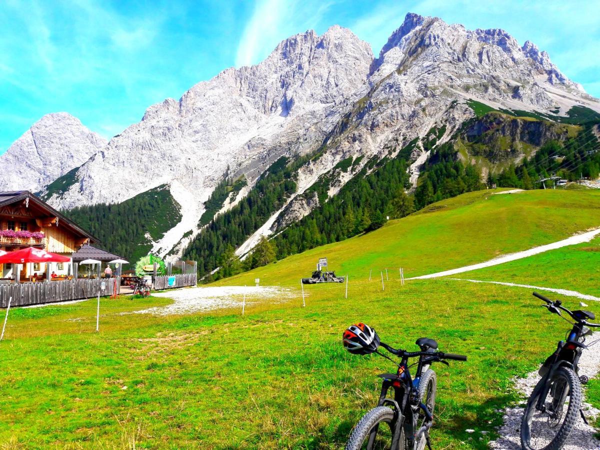 Appartement Gipfelblick- Tiroler Zugspitze Arena In 비버위어 외부 사진