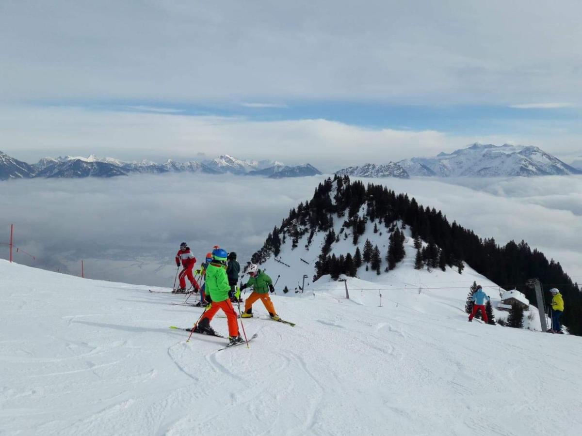Appartement Gipfelblick- Tiroler Zugspitze Arena In 비버위어 외부 사진